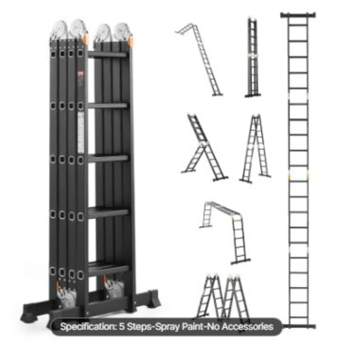 Multi-Purpose Folding Ladder, 7-in-1 Tall - Image 1