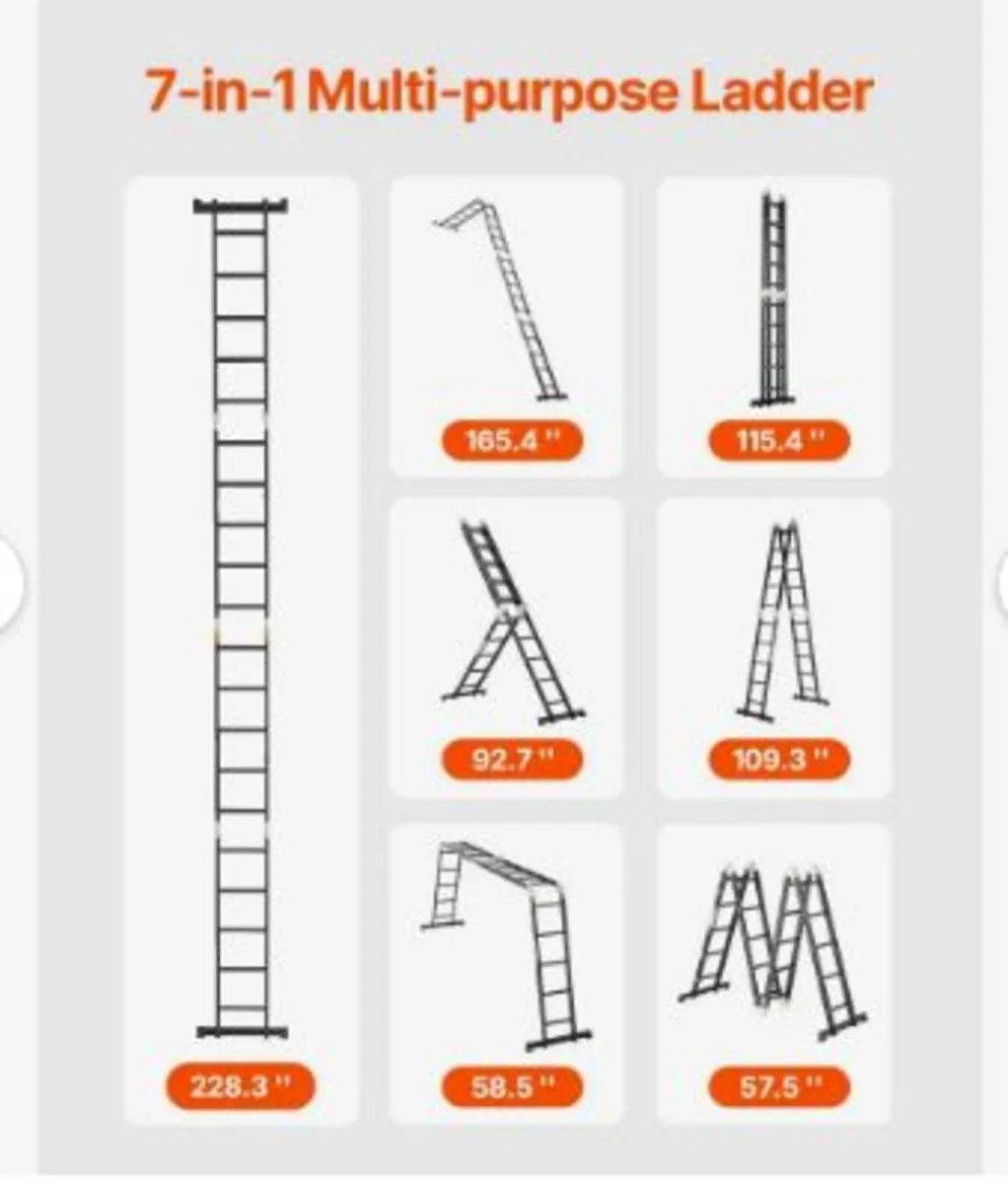 Multi-Purpose Folding Ladder, 7-in-1 Tall - Image 2