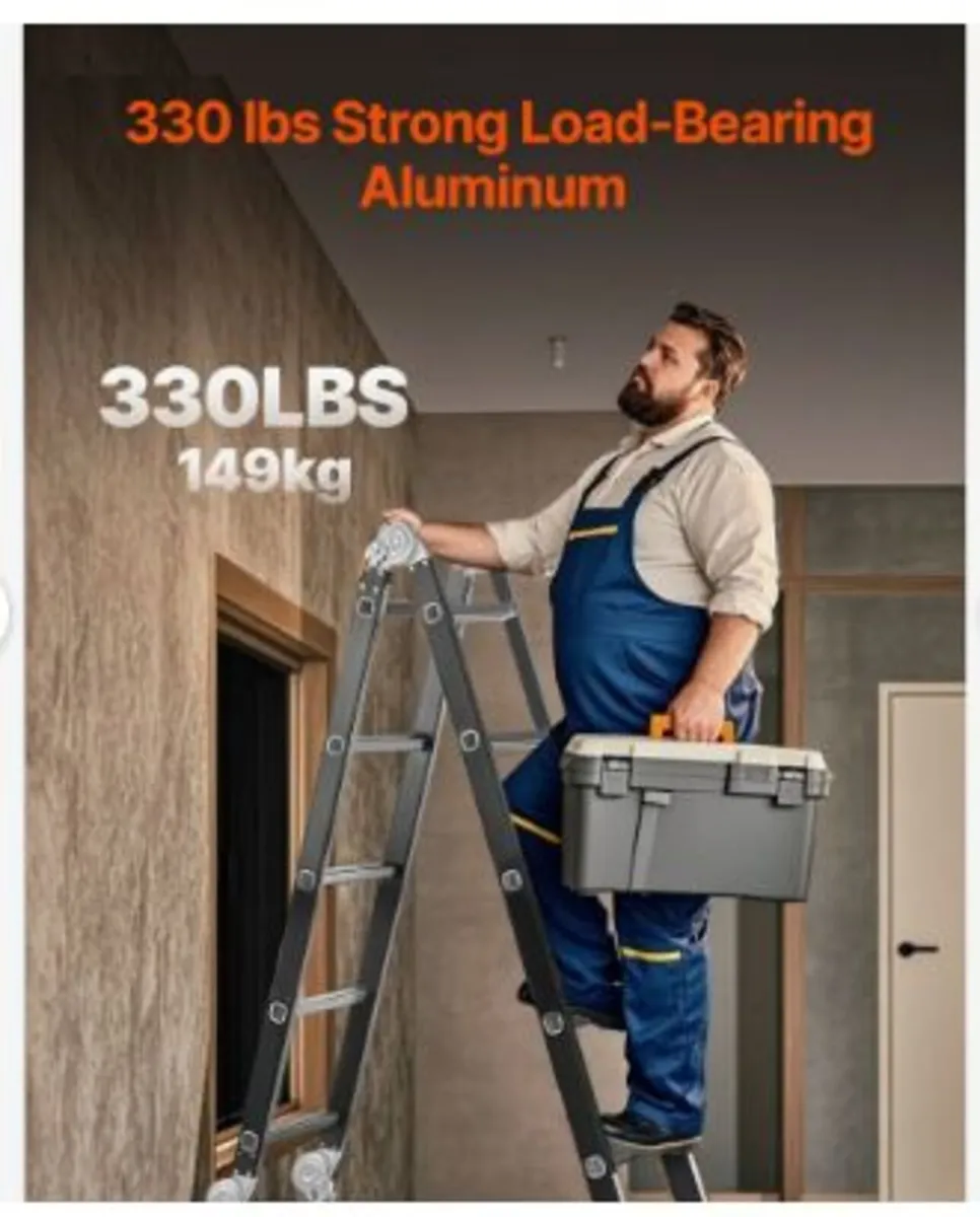 Multi-Purpose Folding Ladder, 7-in-1 Tall - Image 3