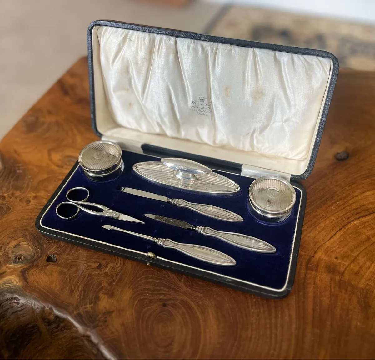 Antique Silver Weir & Sons Dublin Manicure Set - Image 1