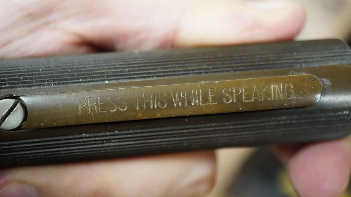 Antique Wooden Wall Telephone - Image 4