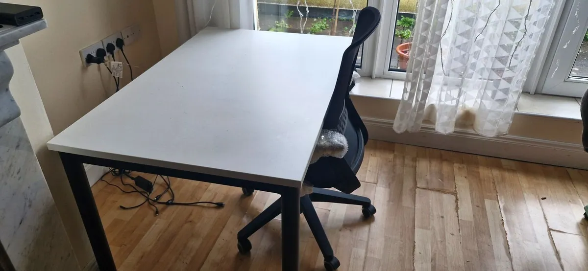 Home Office Setup – Desk + Chair + ASUS 24” Monito - Image 1