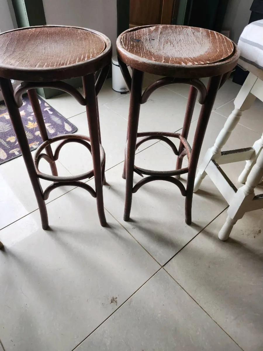 Two Antique Brentwood Stools