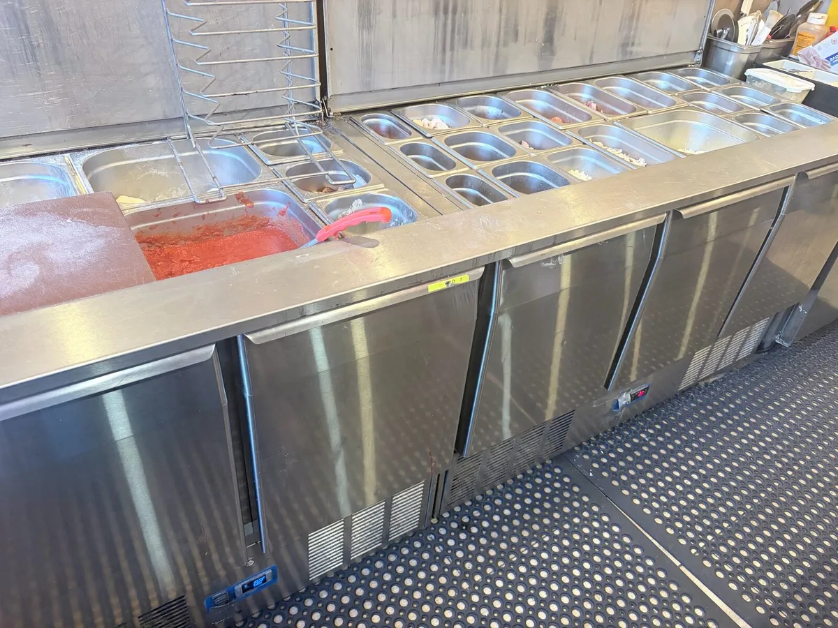 2 x pizza topping fridges saladettes - Image 1