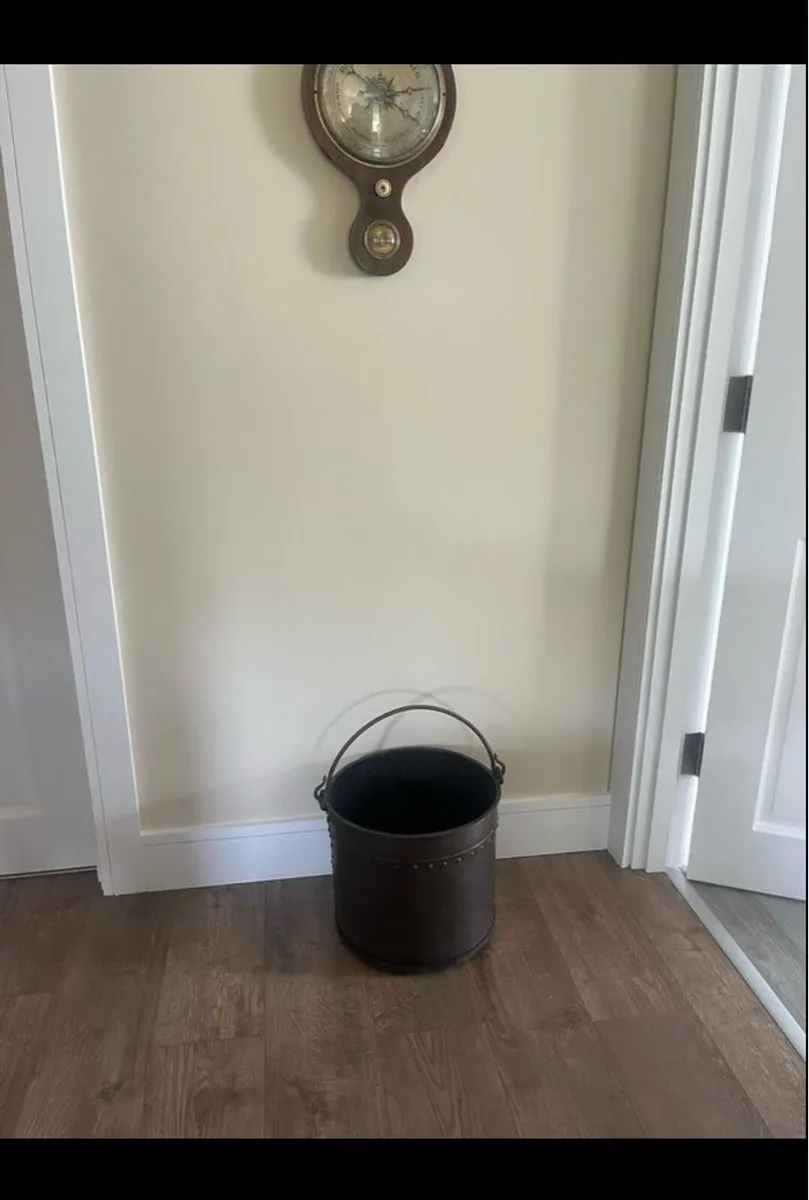 Antique French Copper Log Bucket - Image 4