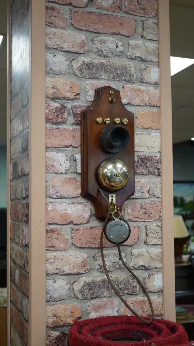 Antique Wooden Wall Telephone - Image 1