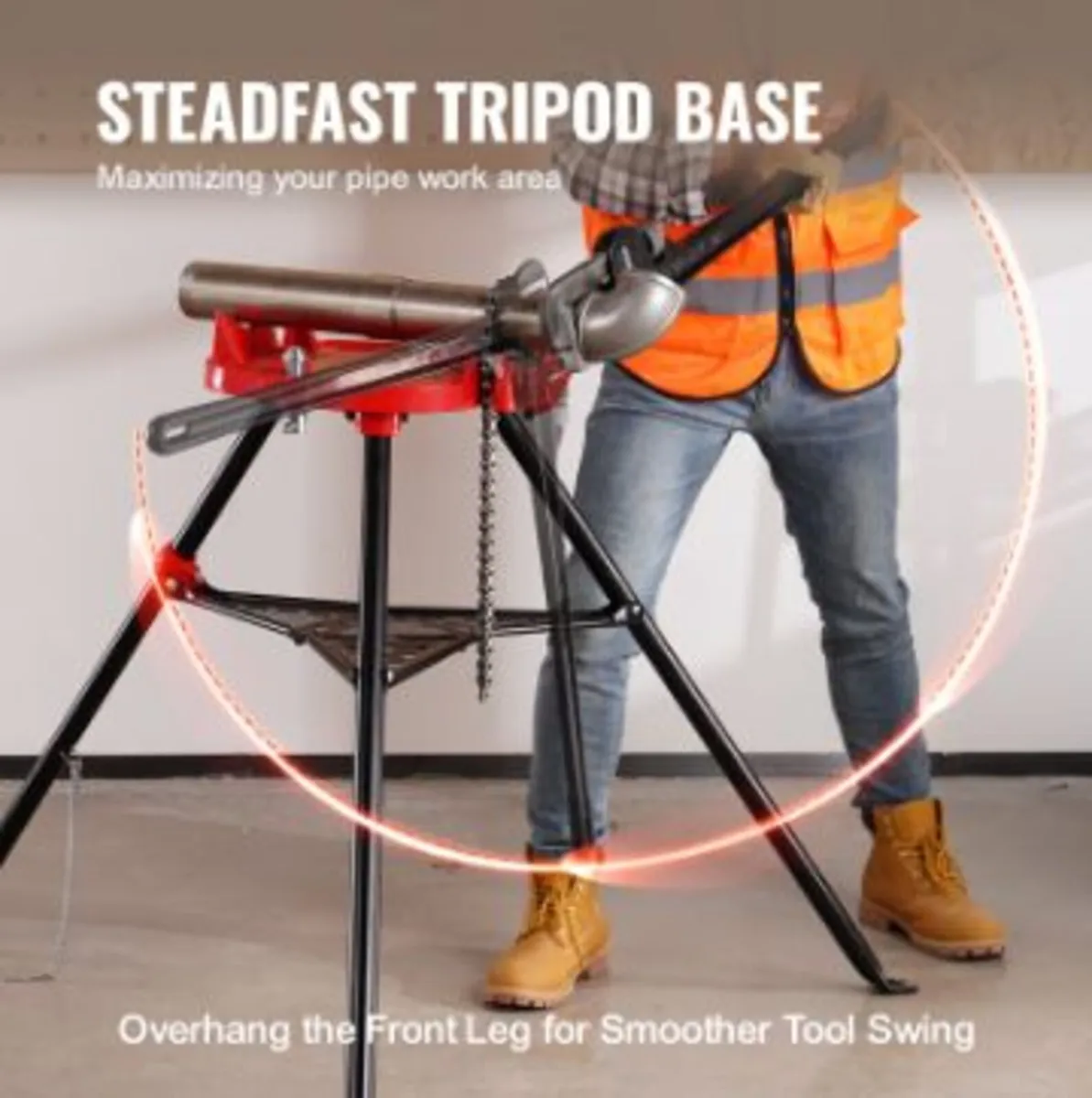 Chain Vise with Tripod Stand | 3.2 to 152 mm - Image 4