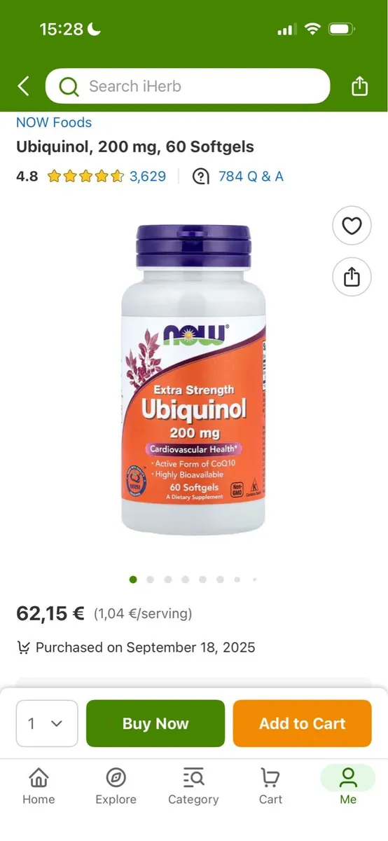 Ubiquinol 200mg - Image 1