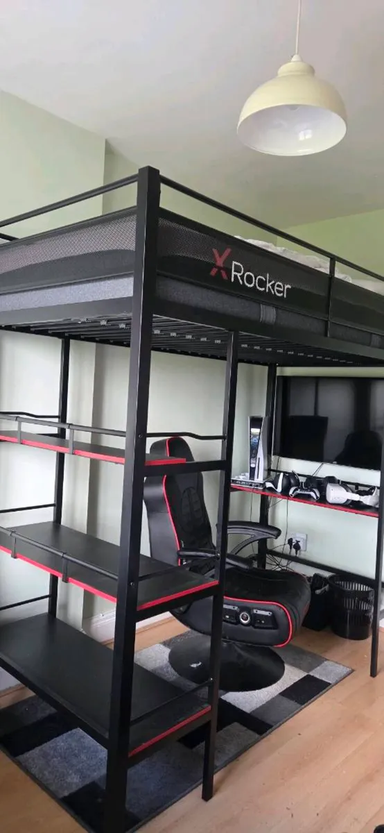 An X-Rocker gaming station and chair - Image 2