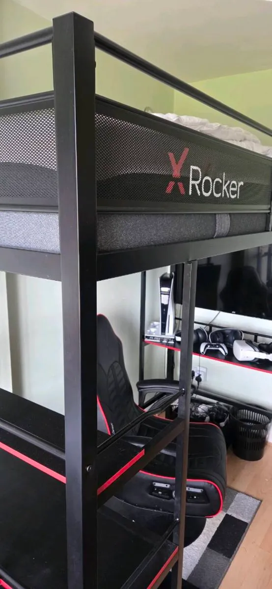 An X-Rocker gaming station and chair - Image 1