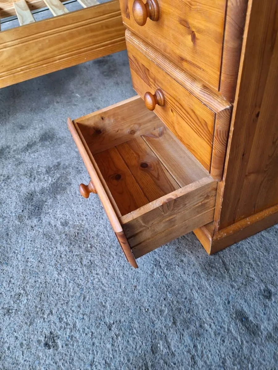 Solid pine single bed and locker (DELIVERY) - Image 4