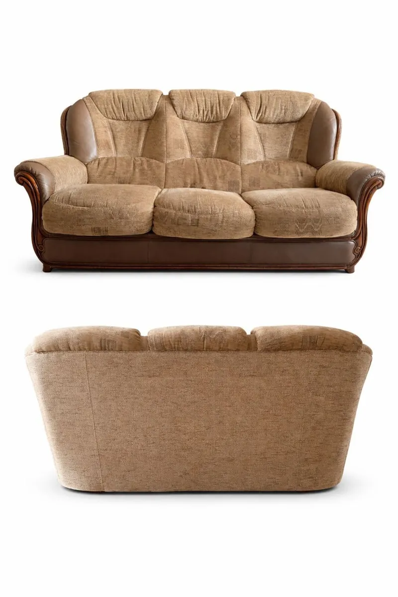 1three seater couch and 1armchair - Image 2