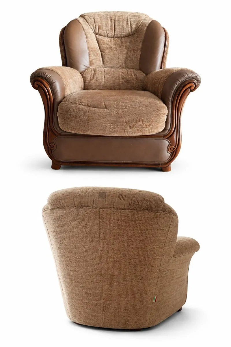 1three seater couch and 1armchair - Image 3