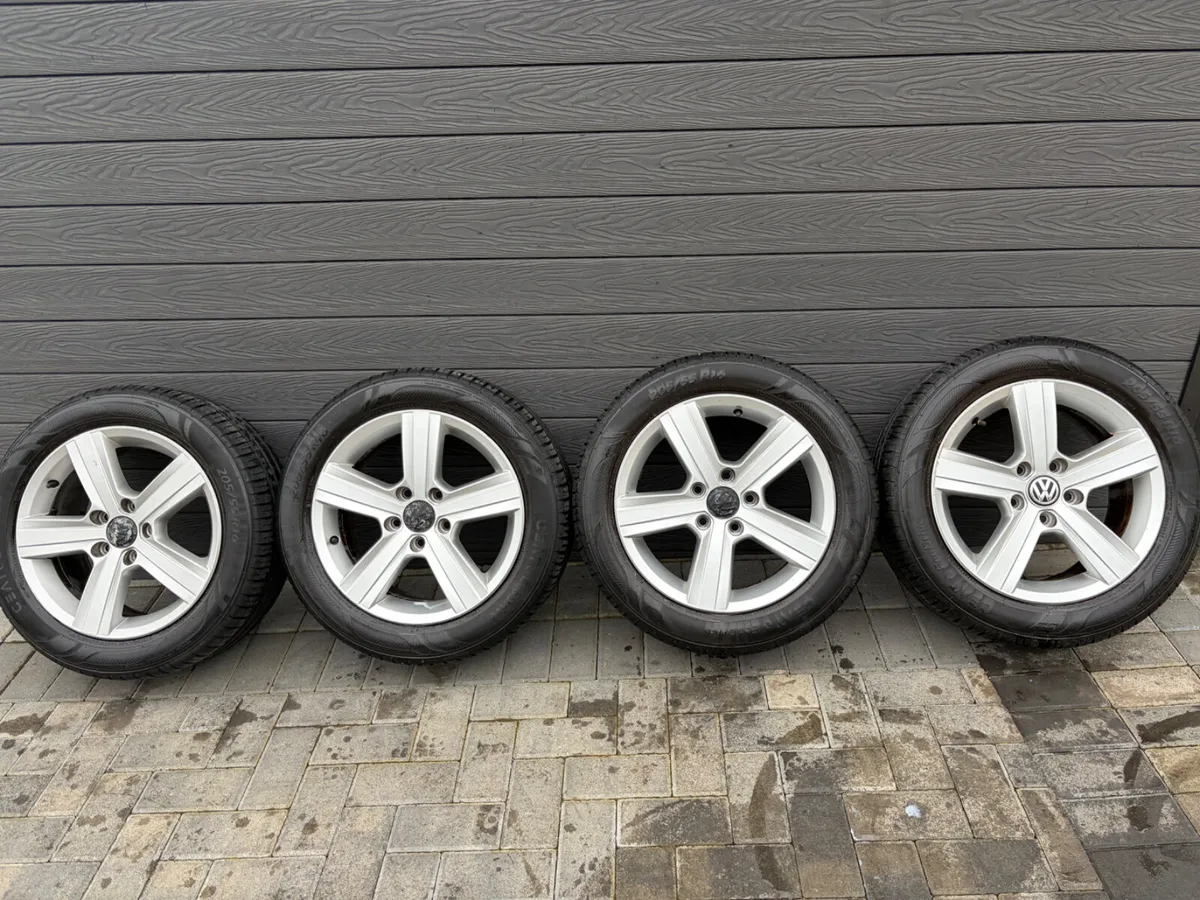 16” GENUINE VOLKSWAGEN GOLF ALLOY WHEELS & TYRES - Image 2