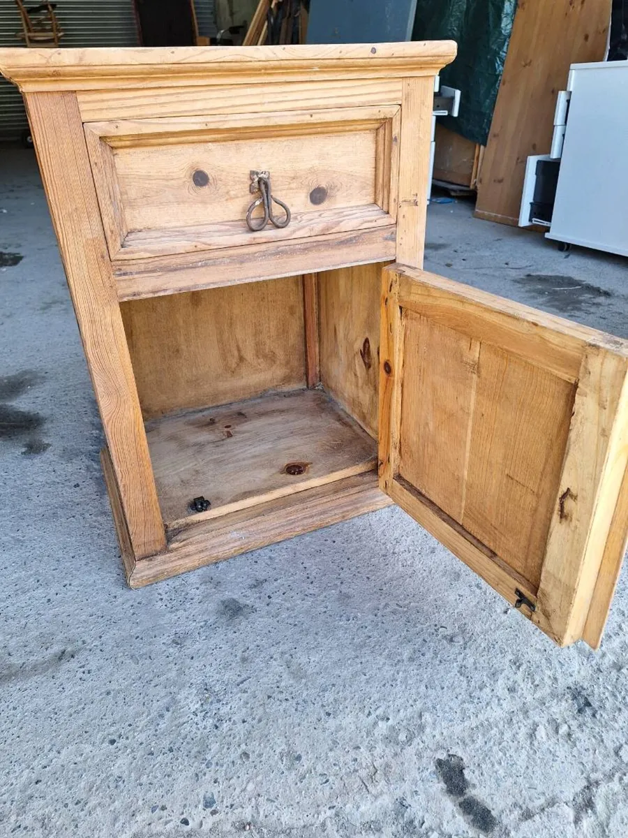 Vintage Mexican pine big locker unit (DELIVERY) - Image 3