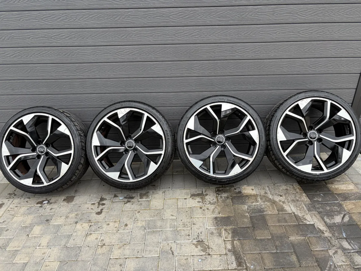 20” AUDI RS ALLOY WHEELS & TYRES A4,A5,A6,A7 - Image 2