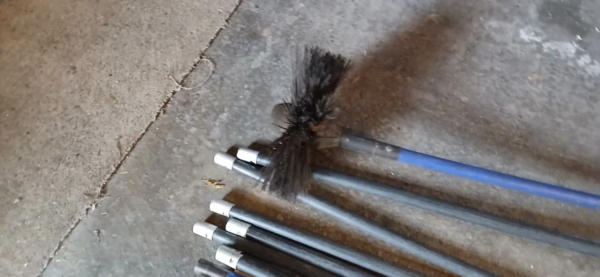 Complete set of drainage rods/ Chimney brushes - Image 4
