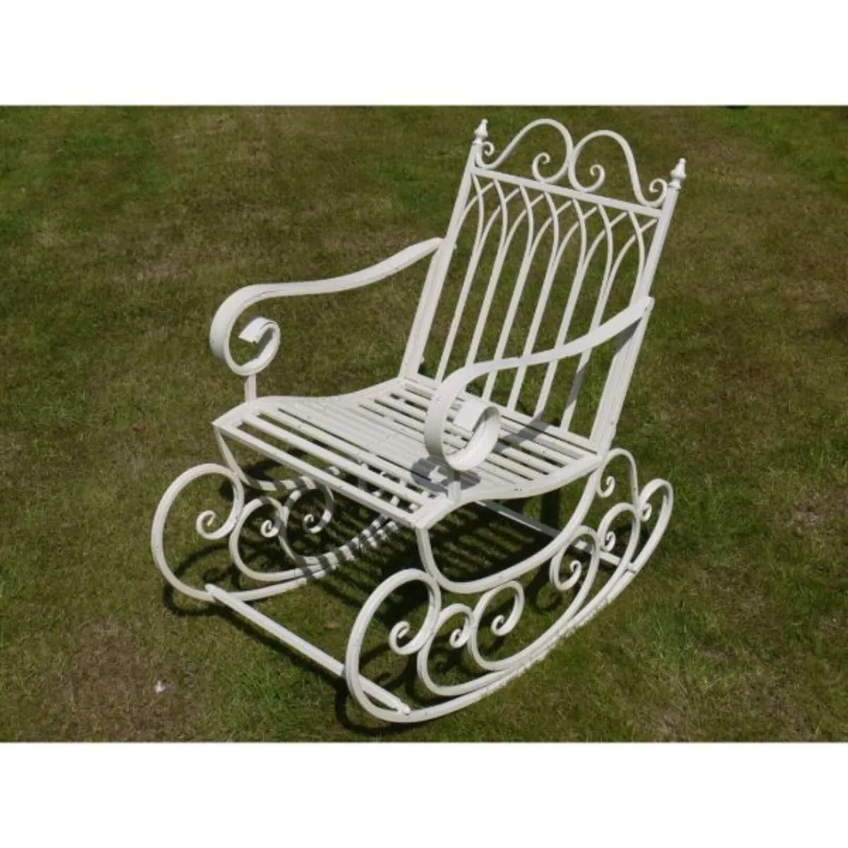 Rocking chair Single – White – Straight – D2440