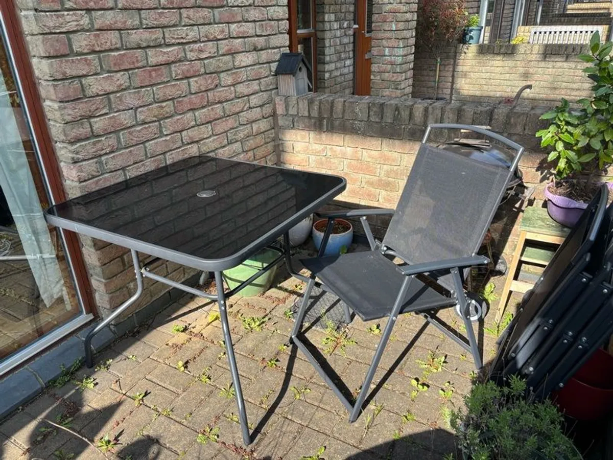 4-Seater Metal Garden Patio Set - Image 2