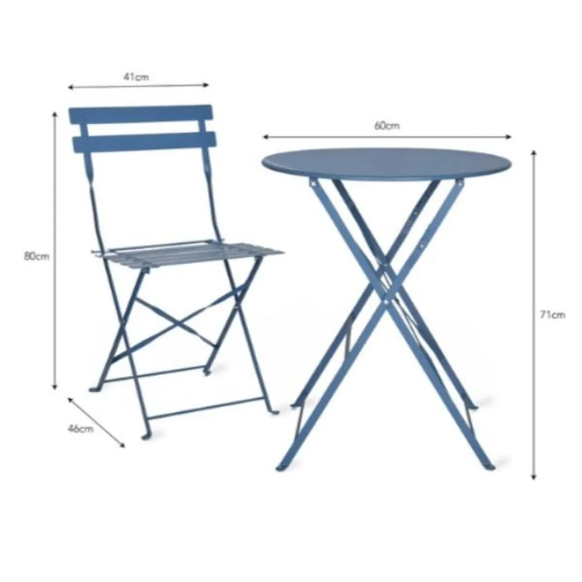 Rive Droite Bistro Set Small Cove Blue – GT38 - Image 2