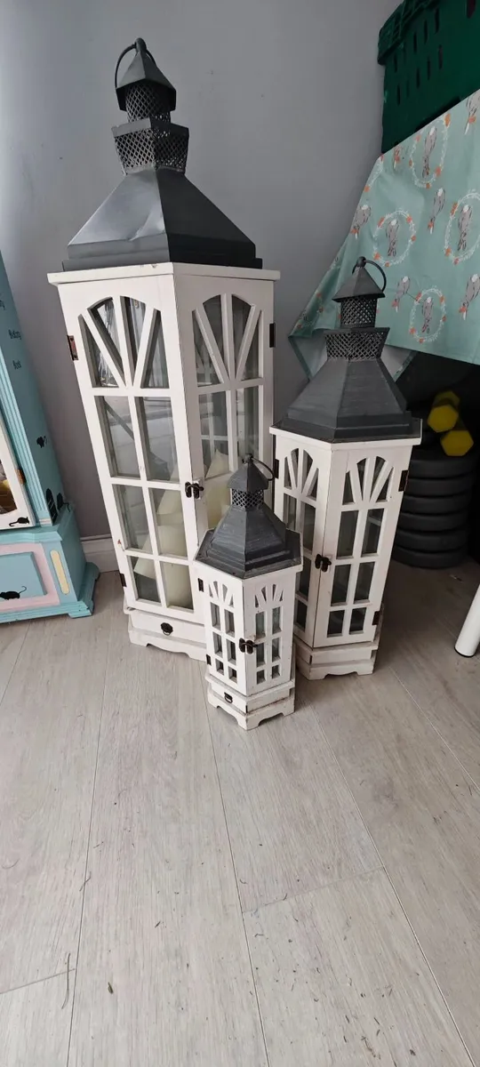 Lanterns/grandfather clock - Image 2