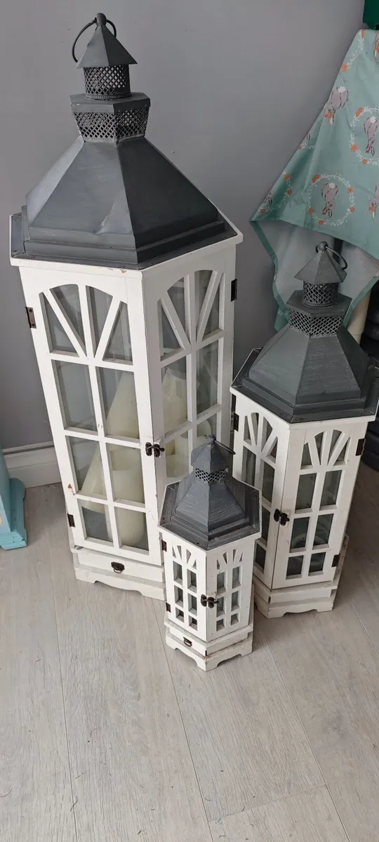 Lanterns/grandfather clock - Image 3