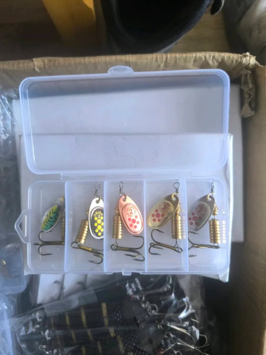 Mepps style spinners X 5 boxed new trout salmon - Image 1