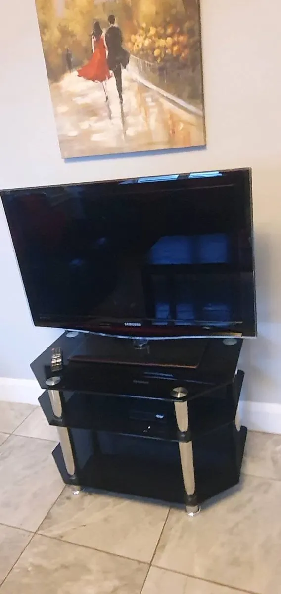 TV and Stand - Image 1