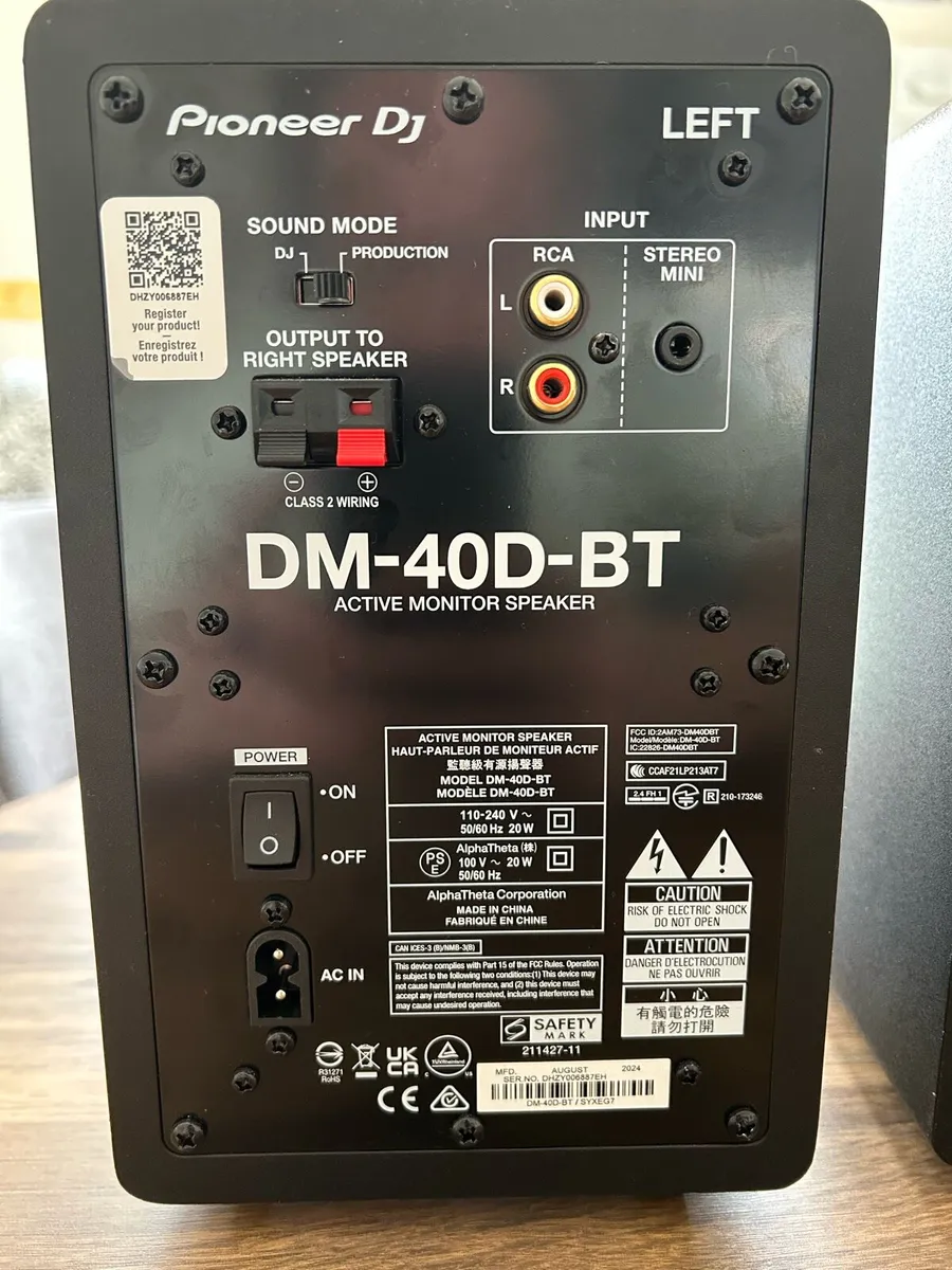 Pioneer DJ DM-40D-BT Bluetooth Speakers - Image 2