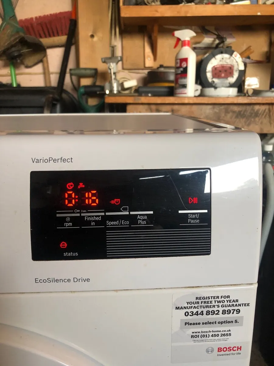 Bosch 9kg 1400 spin washing machine - Image 3