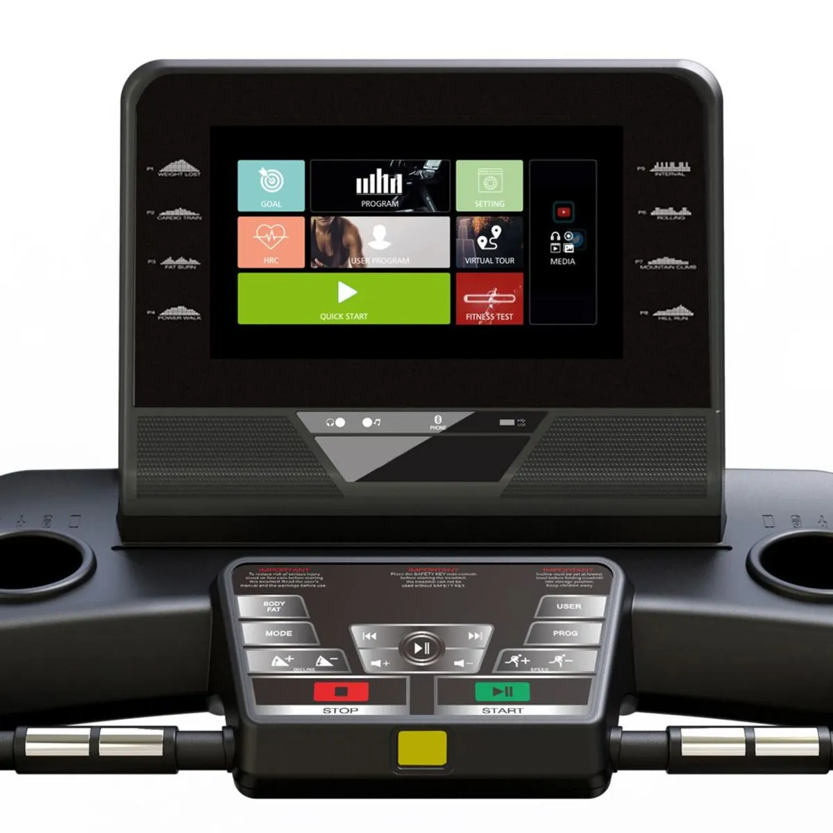 BH Fitness: RS900 Multimedia Treadmill - Gym - Image 4