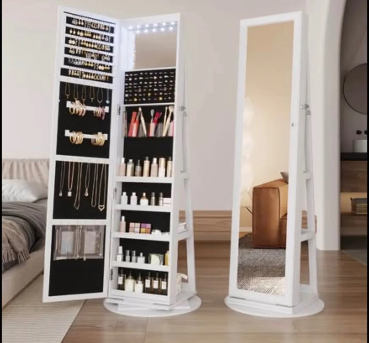 Chrisney Jewellery Armoire with Mirror - Image 1