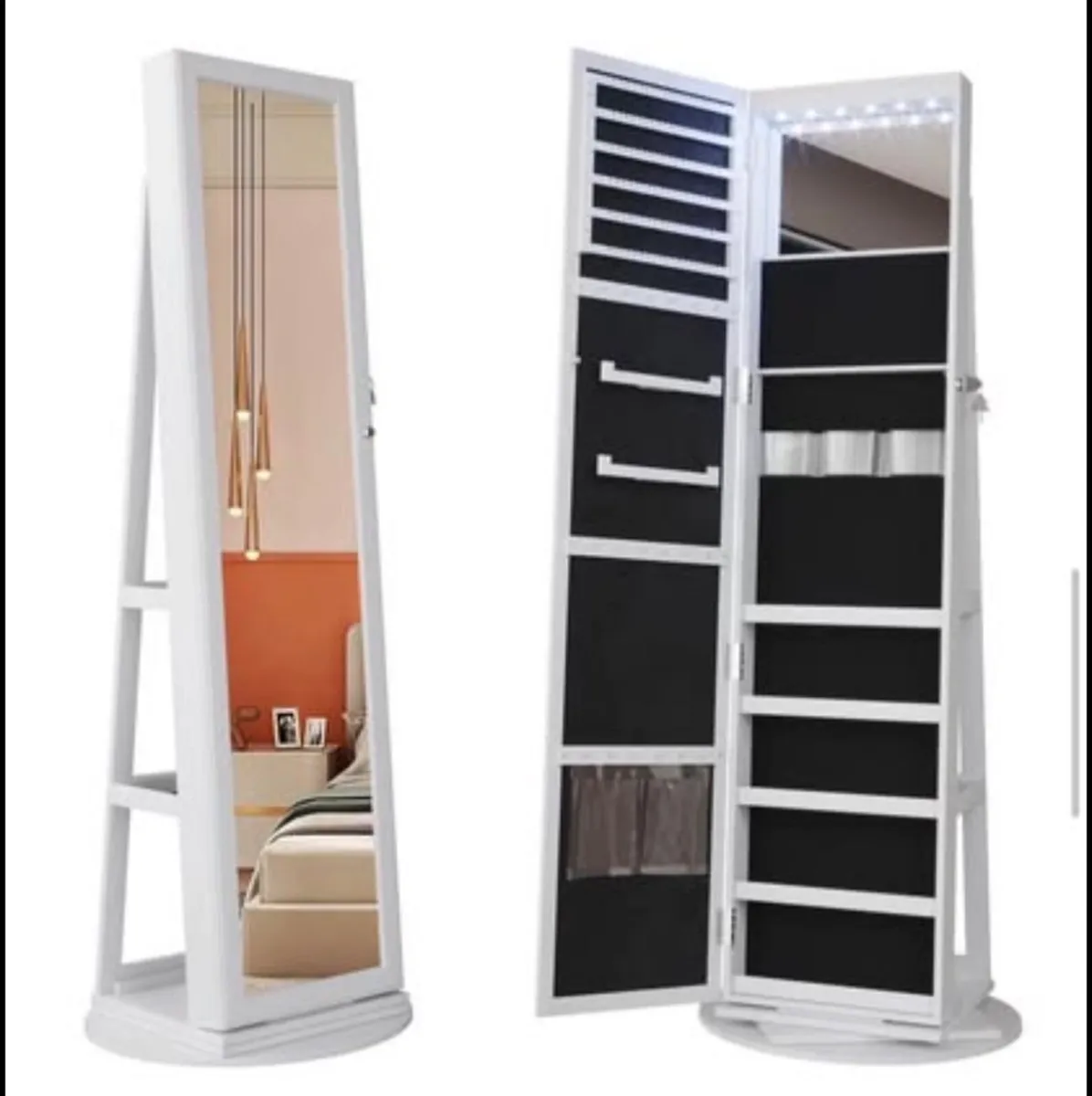 Chrisney Jewellery Armoire with Mirror - Image 2