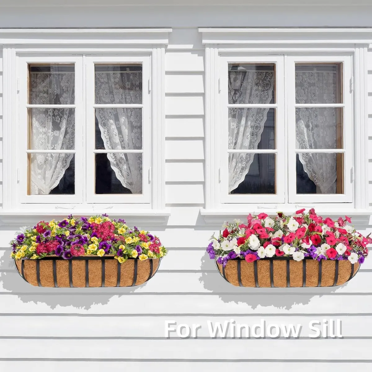 4Pcs 76.2cm/30in Large Wall Trough Rail Planters - Image 4