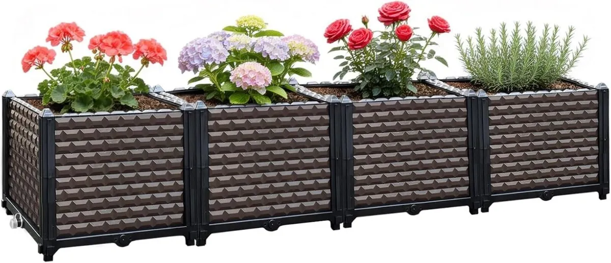 Raised Garden Bed Self Watering Deepened 36cm - Image 1