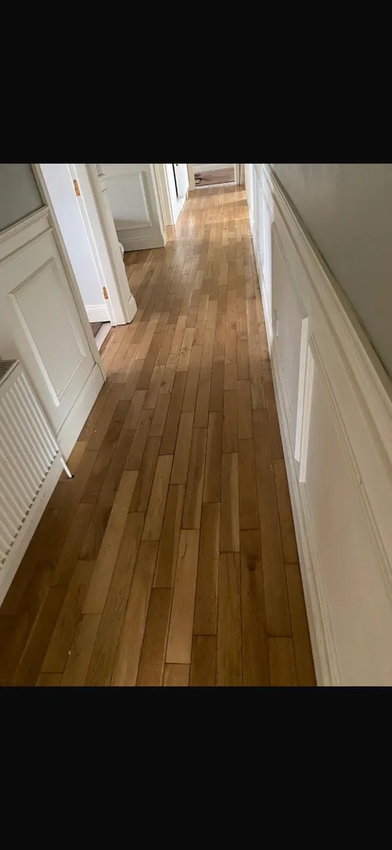 Solid wood white oak flooring - Image 1