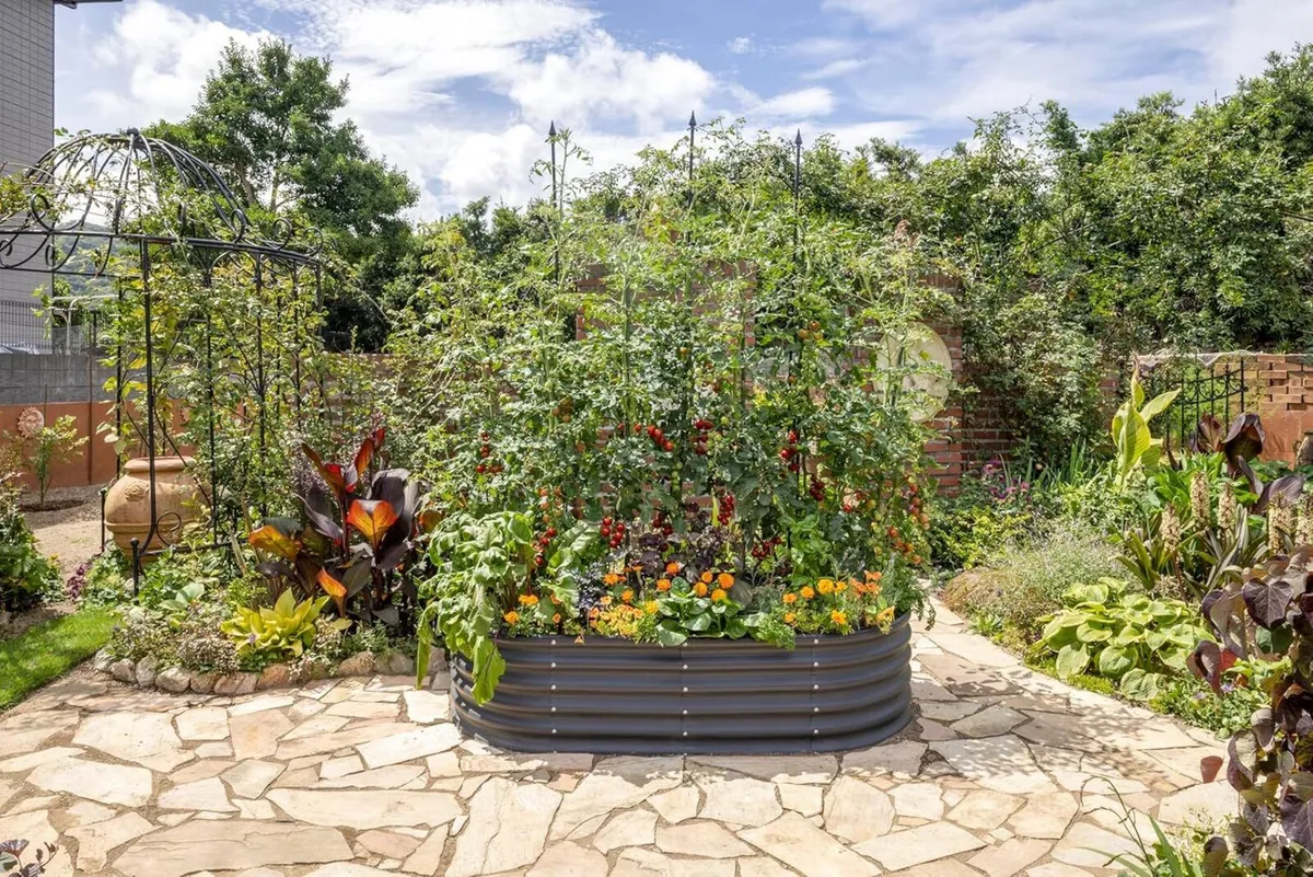 VegTub Modular Metal Raised Bed Kit - Charcoal - Image 2