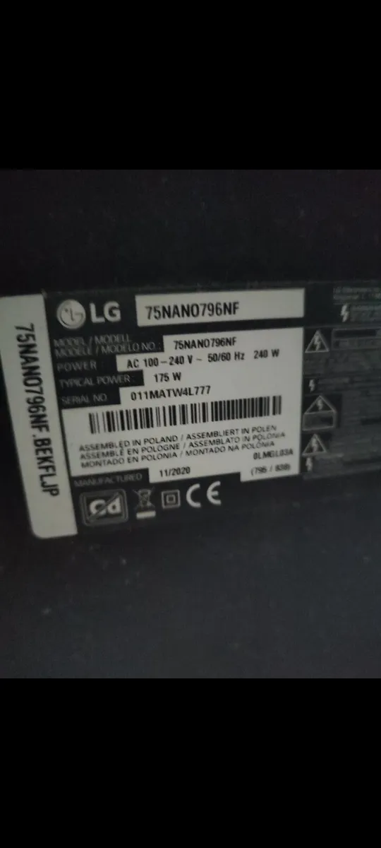 75 inch LG TV - Image 1