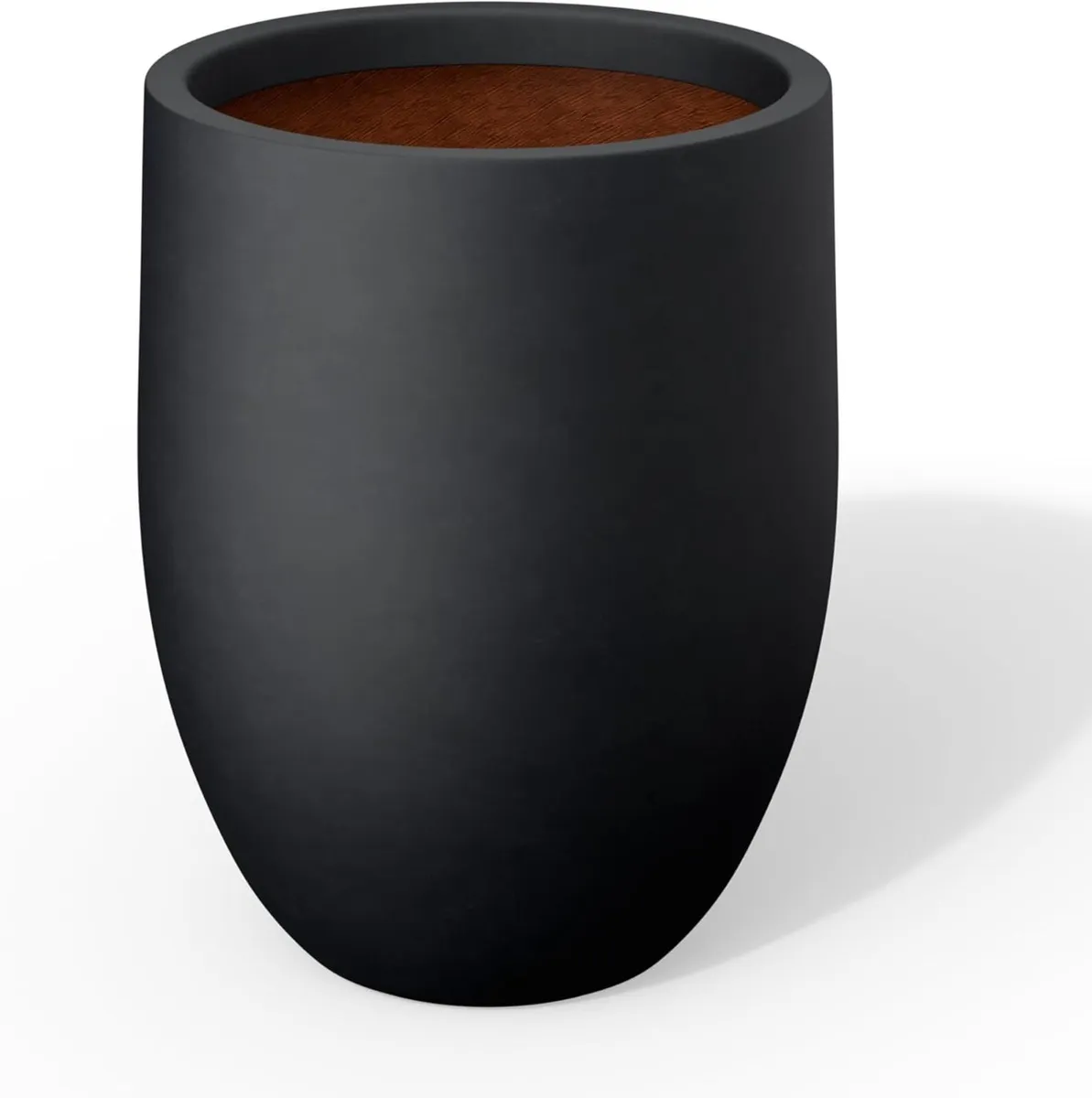 Planter Concrete Black 16.5 Inch Tall - Image 1