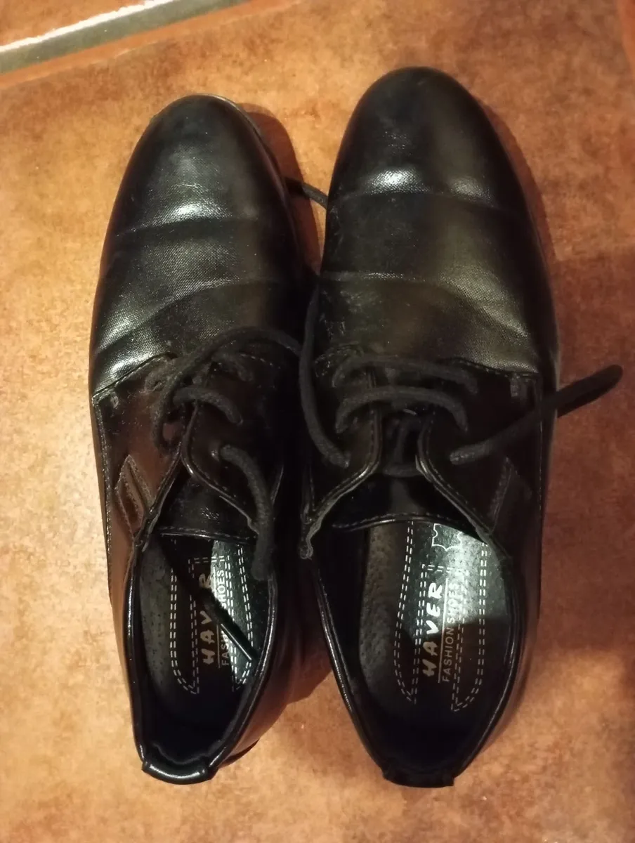 Boys Black  Shoes - Image 1