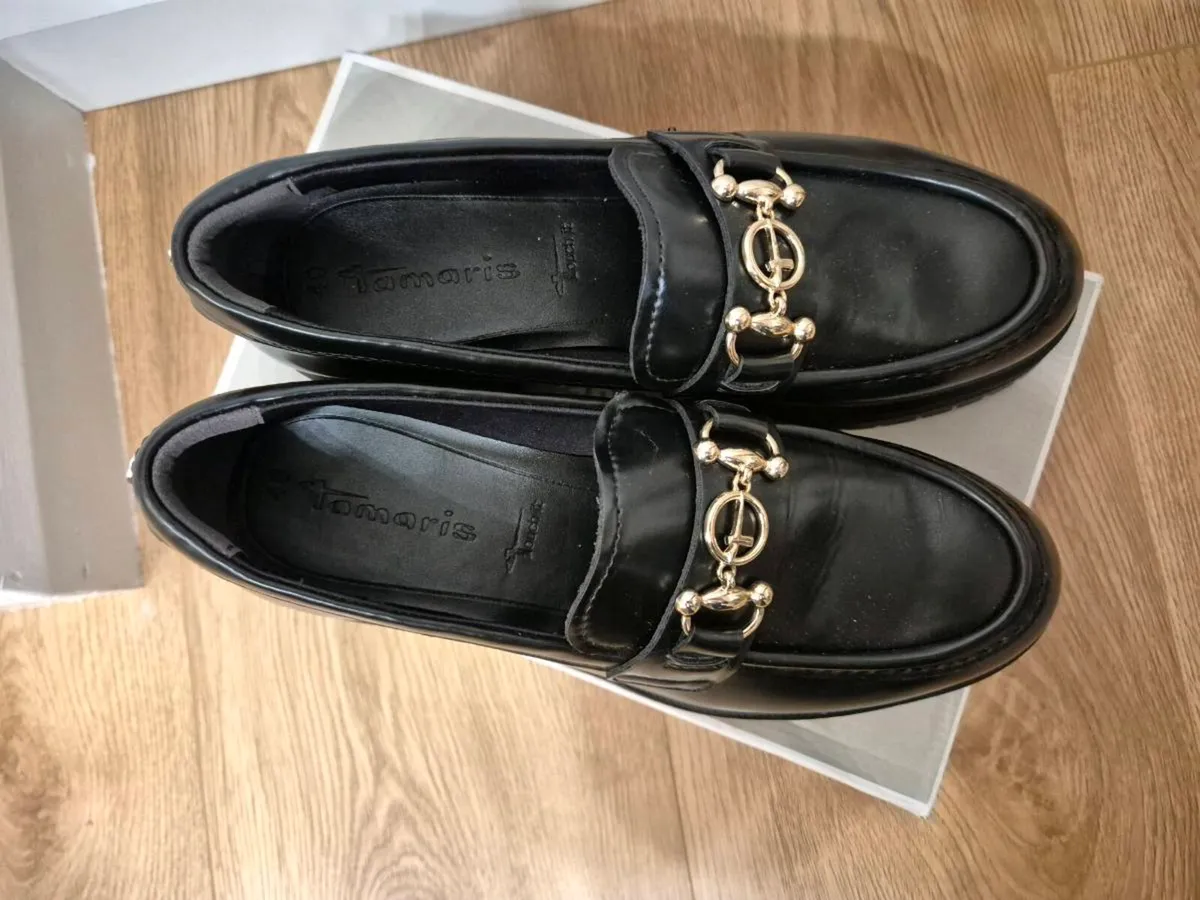 Brand new Tamaris black loafers, size 40 - Image 2