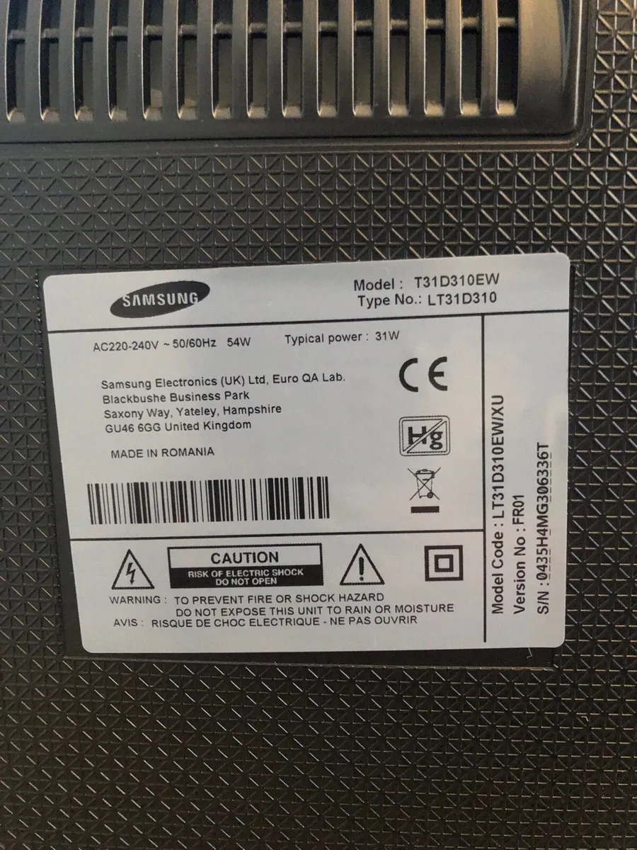 Samsung 27” TV - Image 3