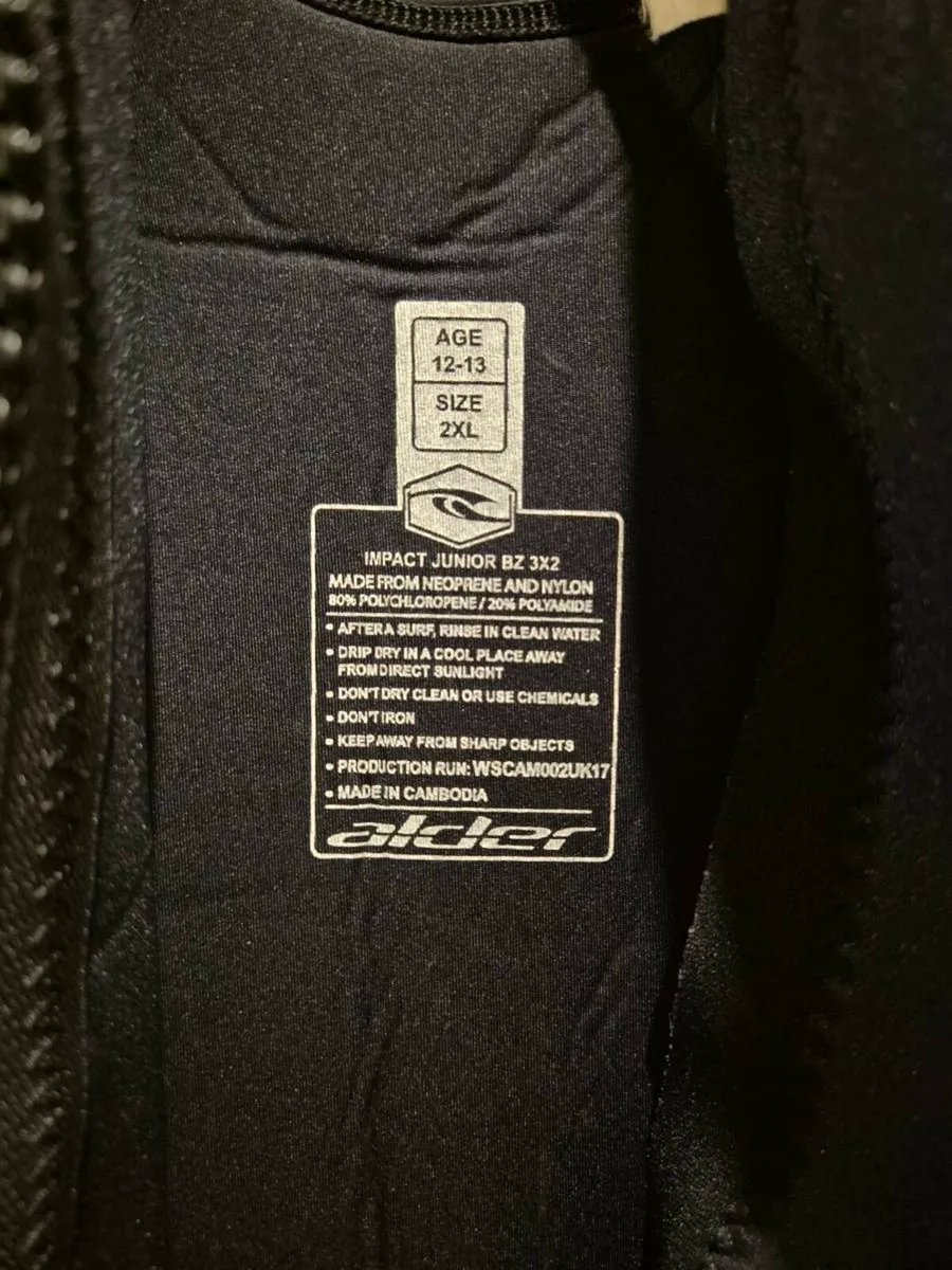 Alder Impact Junior Wetsuit Age 12-13y size 2XL - Image 3