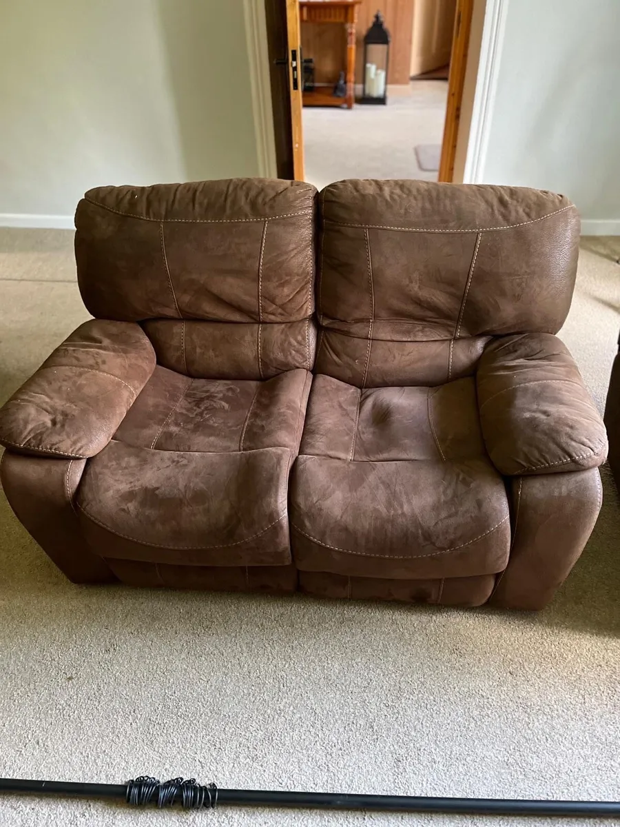 3 piece reclining suite - Image 2