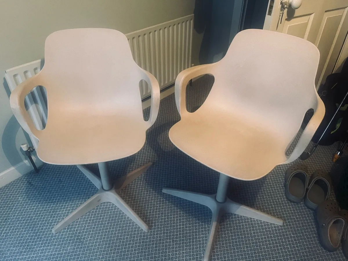 Two IKEA Ogder swivel chairs - Image 1