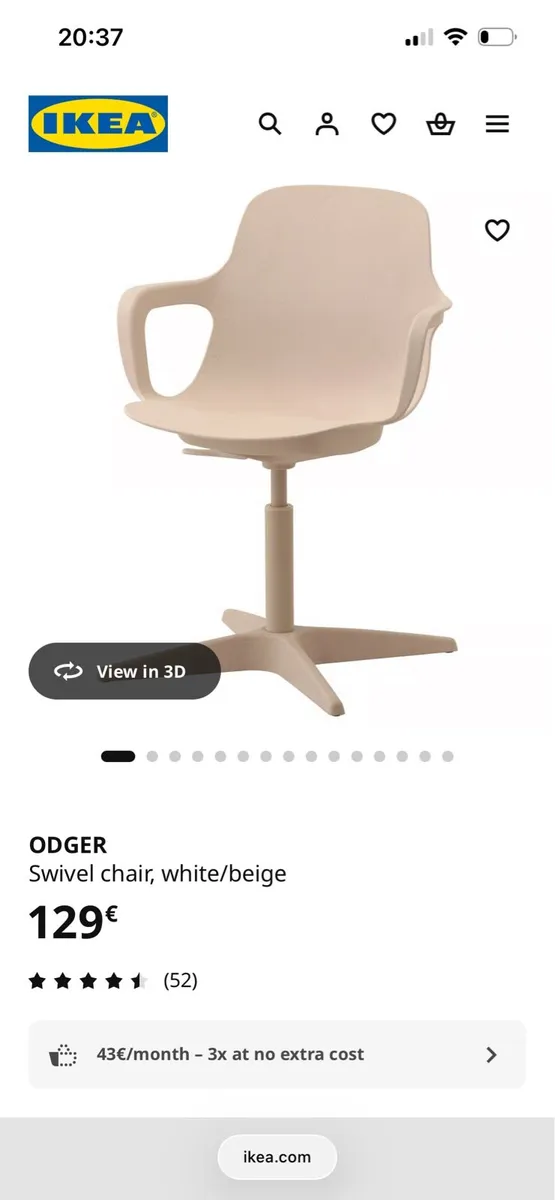 Two IKEA Ogder swivel chairs - Image 2