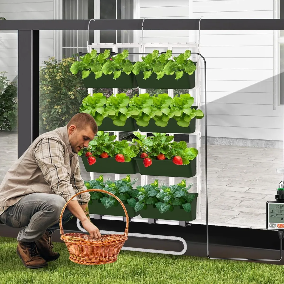 Self Watering Wall Planting Pot Planter Indoor - Image 2