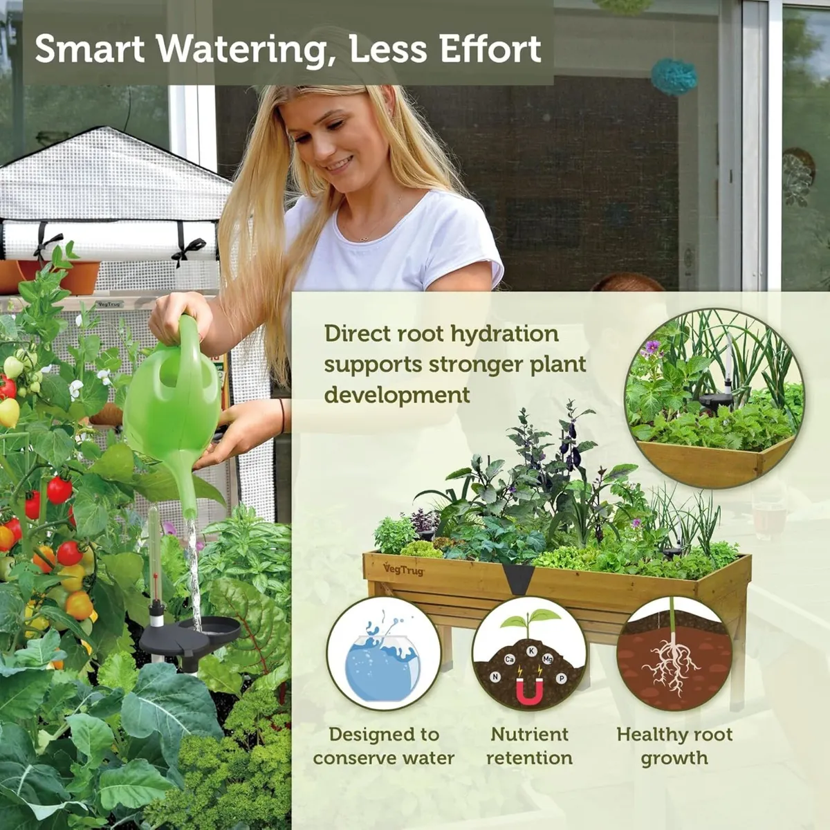 Classic Self Watering Kit Medium 1.8m Black - Image 4