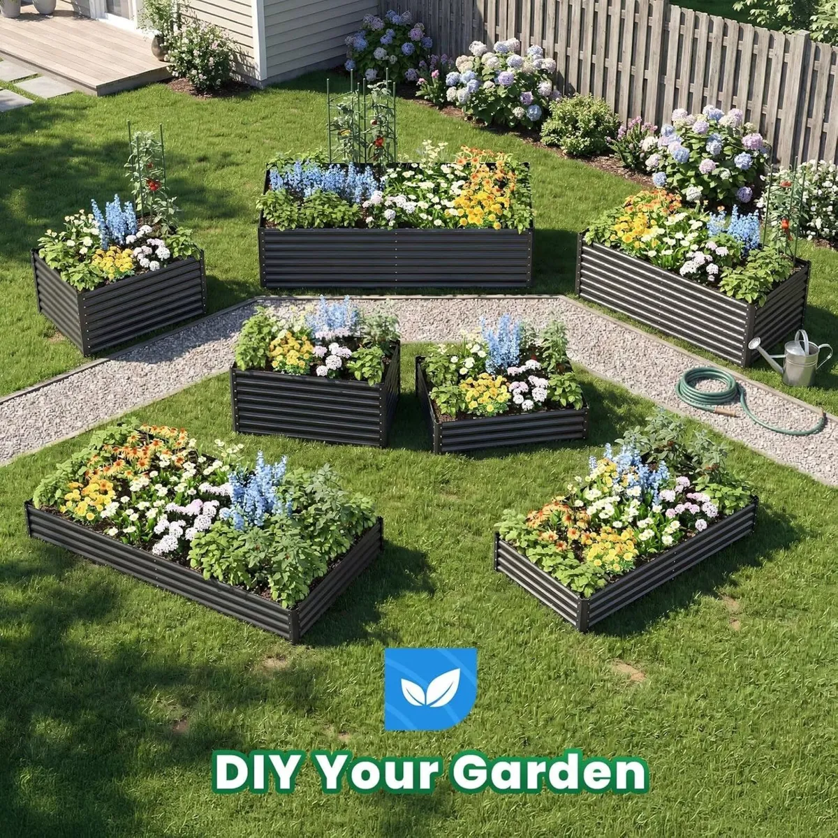 Galvanized Metal Raised Garden Bed Bottomless - Image 2