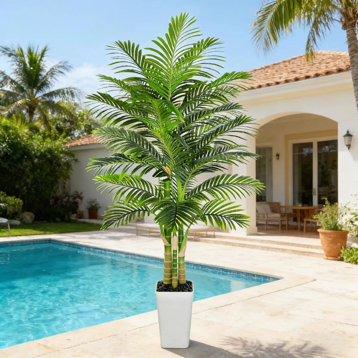 Golden Cane Artificial Palm Tree Indoor 7FT - Image 1
